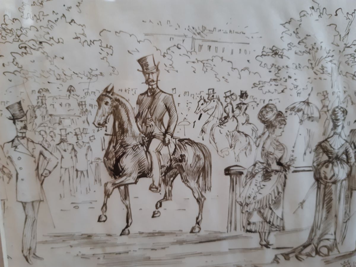 19th century scene in Regents Park
